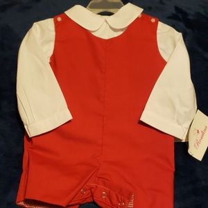 Boys Sir John Red & White